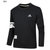 Adidas 16新款 男子针织休闲卫衣 运动套头衫(黑色)第5张高清大图