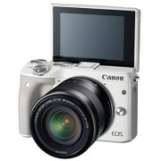 佳能（Canon）EOSM3(EF 18-55 IS STM)微单套装白