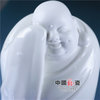 中国龙瓷 知足乐（白结晶）弥勒佛像*工艺品家居装饰*商务礼品瓷器摆件TYC055
