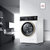 美的8公斤洗衣机 全自动家用洗烘一体变频静音除螨滚筒 MD80V51D5第5张高清大图