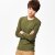 2013春装新款男纯色百搭薄款长袖针织衫(军绿色 XL)第3张高清大图
