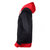 Adidas阿迪达斯男子连帽卫衣 AA7370 AA7367(黑红 L)第2张高清大图