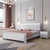 芝木轩 床 北欧简易现代简约实木床双人床白色气压高箱储物床1.8米(4 1)第2张高清大图