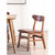 物槿 实木餐椅家用木头桌椅现代 YPH-02(原木色米白色布艺)第3张高清大图