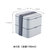 樱彩高端款方形多层饭盒 灰色YJ819 双层设计 可微波加热第5张高清大图