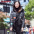 鸭鸭2018秋冬新款女装韩版修身时尚外套短款连帽羽绒服女B-57609(黑色 170)第3张高清大图
