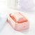 梦庭肥皂盒香皂盒子双层沥水皂架皂碟 粉色 国美超市甄选第4张高清大图