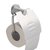 KEDAH 科迪太空铝不生锈纸巾架 浴室五金挂件 厕纸架(典雅瓷质银 DF807)第2张高清大图