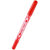 齐心(COMIX) MK804 记号笔 红色 12支装 速干防水小双头油性记号笔【5盒起售】第3张高清大图