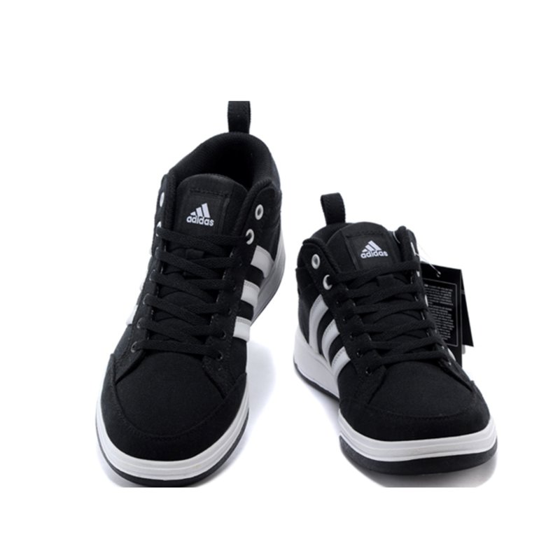 adidas新款男鞋阿迪达斯男子板鞋潮流帆布鞋休闲鞋黑色39