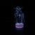 跨境曼达洛人3d小夜灯usb七彩触摸遥控创意led小台灯礼品手办桌面摆件(紫)第4张高清大图