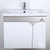 JOMOO九牧 浴室柜组合PVC材质浴室储物柜洗漱台面盆镜柜吊柜A2169/2170/2171(A2169（60cm） 黑白色)第4张高清大图