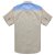 MXN麦根2013夏装新品男式小清新拼接撞色短袖衬衫113216027(浅卡其 S)第2张高清大图