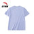 安踏短袖T恤女装2022女士跑步健身服上衣 A58335XXL蓝色系 跑步休闲运动T恤第3张高清大图