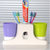 浦晨 台式吸盘牙刷架洗漱套装(台式绿紫PB9001)第3张高清大图