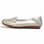 AICCO  春季新款牛皮豆豆鞋子舒适透气女鞋平底鞋夏季单鞋鞋子139-1(银色 37)第2张高清大图