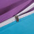 兰歌纺织 无印全棉活性斜纹单品纯色单被套良品床上用品(天蓝紫 220*240CM)第3张高清大图