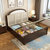 忆斧至家 美式 床 实木床 1.8米1.5m双人婚床储物 皮床卧室家具(床+乳胶床垫+2柜 1.8米)第2张高清大图