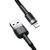 倍思 卡福乐数据线 USB For lightning 2.4A 1M 深空灰壳+黑色线第4张高清大图