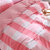 蛰伏家居 水洗棉四件套1.5/1.8m床单被套纯色简约被单小清新床上用品学校寝室宿舍床品(卡罗时光-红 1.8m(6英尺)床)第5张高清大图
