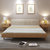 美天乐 床 北欧床 1.5米1.8米实木床 软靠单双人床 卧室家具(1.8米*2原木色 床+床垫)第2张高清大图
