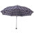 天堂伞天堂伞 苏格兰风格格子三折钢杆钢骨晴雨伞(青灰)第3张高清大图