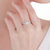金一珠宝喜悦钻石戒指女白18K金求婚结婚钻戒群镶显钻女戒 需定制第4张高清大图