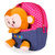 韩版卡通儿童书包幼儿园男女童小孩1-2-3岁宝宝包包可爱双肩背包BD-109(KT新版天蓝)第4张高清大图