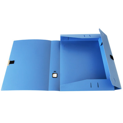 得力(deli)5643档案盒 A4文件收纳盒3寸粘扣资