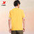 特步短袖针织衫T恤半袖男879229010326XL黄色 运动服圆领第5张高清大图