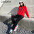 CaldiceKris （中国CK）时尚印花运动服女卫衣洋气两件套CK-F584(白色 XXL)第5张高清大图