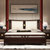 实木床 现代中式1.8米双人床 酒店木质床 卧室主卧轻奢铜木品质奢华软靠床 1.8M单床(1.8米床+床头柜*2)第2张高清大图