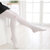 儿童丝袜女童夏季薄款舞蹈袜白色练功专用打底袜(成人码(140cm以上） 3白色)第4张高清大图