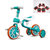 儿童无脚踏扭扭车 适合1-3-6岁小孩两用三轮平衡车助步滑行自行车(红色)第5张高清大图