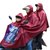 母子雨衣电动自行车加厚加肥单双人雨披面罩款摩托车三人雨衣  XXXXL(儿童背包)(XXXXL)第4张高清大图
