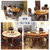 欧式餐桌椅组合复古实木大理石圆桌餐厅圆桌家用6人歺桌子(1.5米大理石面+8椅送转盘)第3张高清大图