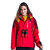 TECTOP户外新款冲锋衣男女三合一两件套西藏防水保暖加厚登山外套(女款中国红 2XL)第3张高清大图