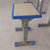 GX 学生教室课桌凳加厚桌架学习桌书桌课桌(蓝色 GX-单人位单柱)第3张高清大图
