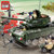 启蒙积木小颗粒男孩拼装军事模型610岁儿童玩具军事系列坦克第2张高清大图