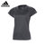 阿迪达斯羽毛球服女款比赛运动服速干短袖春夏团购印字T恤FM2014(FM2013黑色 L)第2张高清大图