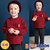 JELISPOON吉哩熊韩国童装冬季新款男童女童优雅加绒T恤(150 紫红色)第4张高清大图