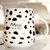 豪峰 创意马克杯陶瓷杯咖啡杯早餐杯牛奶杯卡通可爱水杯带盖勺(【黑色】【小斑点奶牛杯】【配盖勺】)第3张高清大图