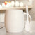 豪峰 陶瓷马克杯杯子咖啡杯牛奶杯水杯带盖勺广告杯可加印logo(白色酒桶杯配盖勺)第3张高清大图