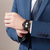 劳士顿（ROSDN）手表 男士腕表时尚休闲防水多功能手表3630(黑面黑皮 皮带)第2张高清大图