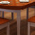 健舒宝 小户型现代简约客厅家具 实木饭桌餐桌椅 餐厅家具组合(单张餐桌地中海 1.38)第5张高清大图