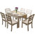 忆斧至家 中式 餐桌 椅组合多功能折叠可伸缩椭圆形家用桌子木质(海棠色 1.38米单桌)第5张高清大图