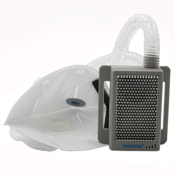 魔力泡 BP120 防雾霾口罩  随身空气净化器户外运动防尘防烟净化过滤口罩灰色