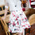 Mistletoe碎花夏季新款女装韩版印花连衣裙F6641(白色 M)第3张高清大图