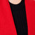 秋冬新款欧美长款羊毛呢大衣时尚大翻领女毛呢外套1672(红色 M)第5张高清大图