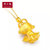 周大福（CHOW TAI FOOK）福星宝宝系列 3D硬金 足金黄金吊坠 家和宝宝 R7620第2张高清大图